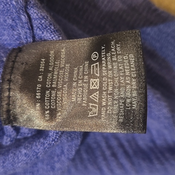 Anthropologie Moth Doman Sleeve Tunic Sweater Blue L - Picture 9 of 9